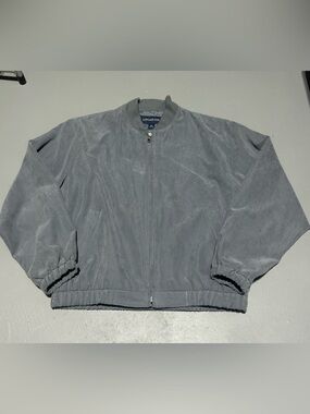 London Fog Gray Premium Bomber Light Jacket (Men’s Medium)